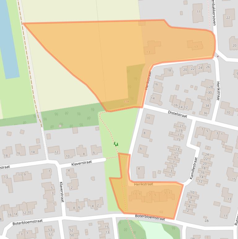Kaart van postcodegebied 5993GM.
