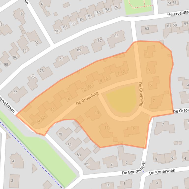 Kaart van postcodegebied 5993HD.