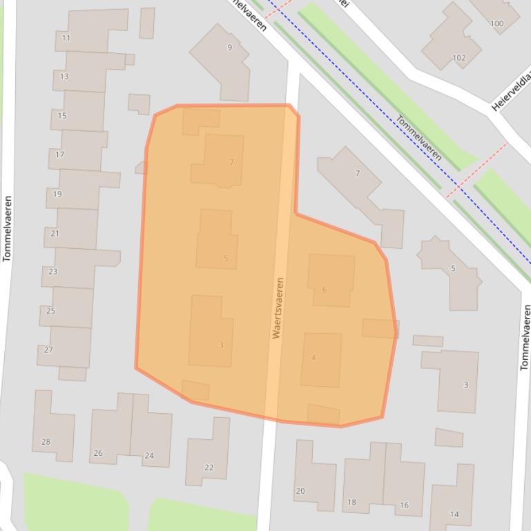 Kaart van postcodegebied 5993HM.