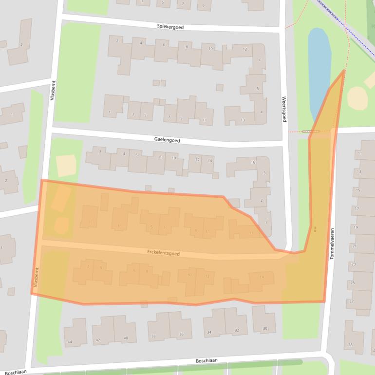 Kaart van postcodegebied 5993HN.