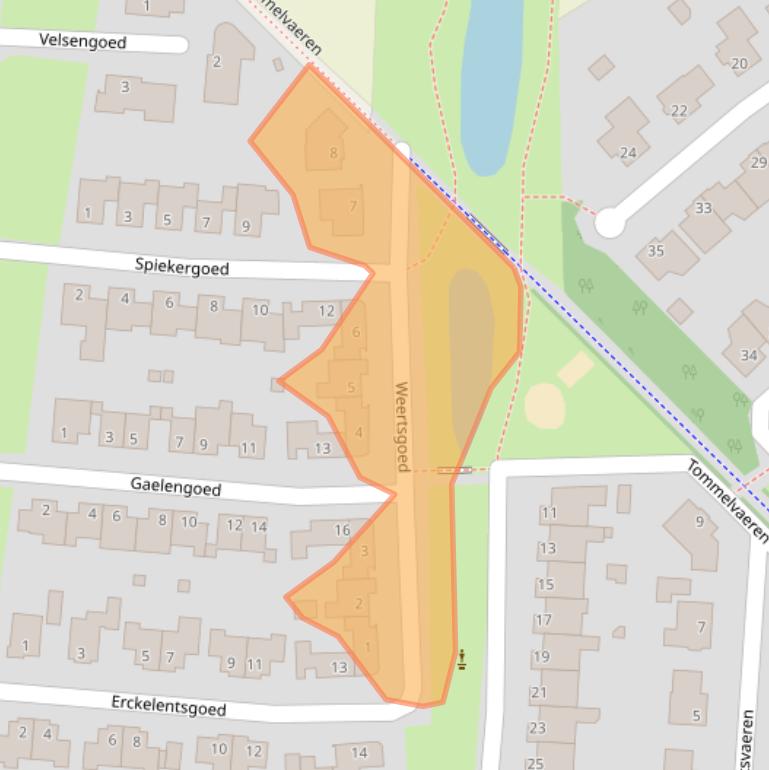 Kaart van postcodegebied 5993HT.