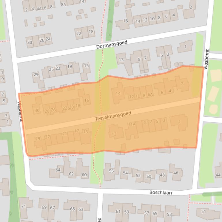 Kaart van postcodegebied 5993HX.