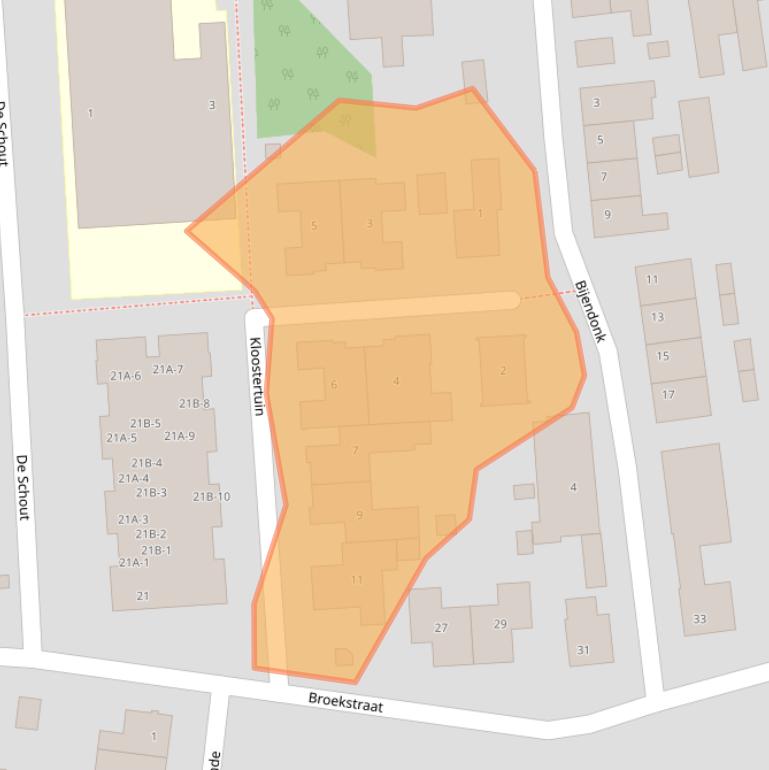 Kaart van postcodegebied 5993JB.