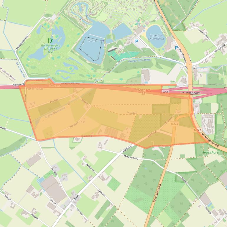 Kaart van postcodegebied 5993NA.