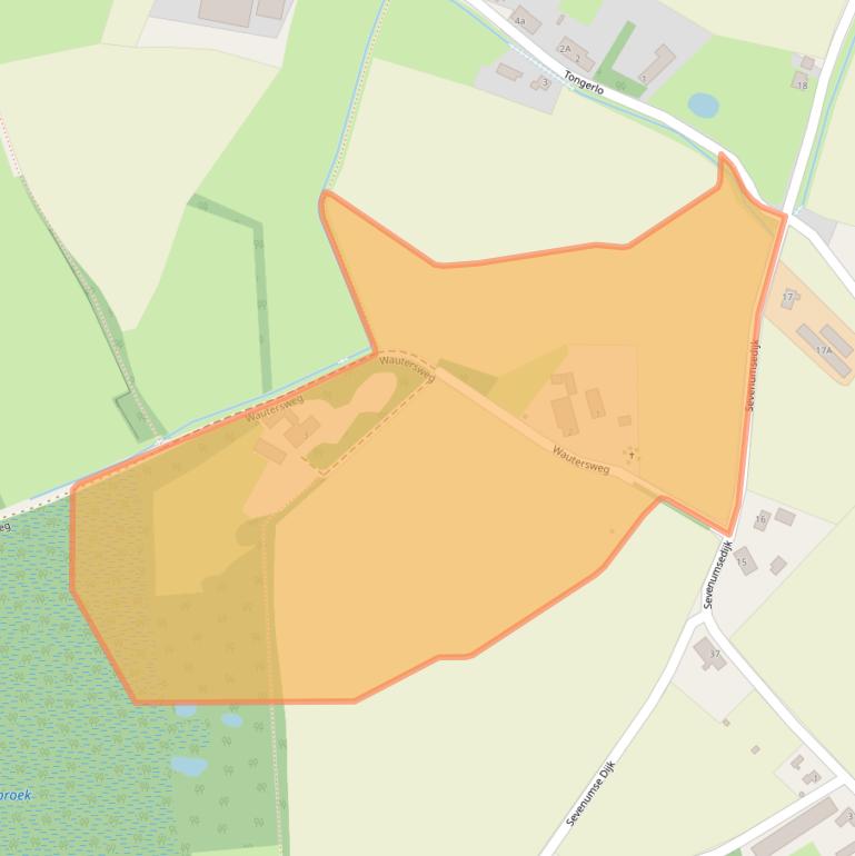 Kaart van postcodegebied 5993NR.
