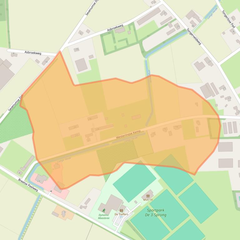 Kaart van postcodegebied 5993NV.