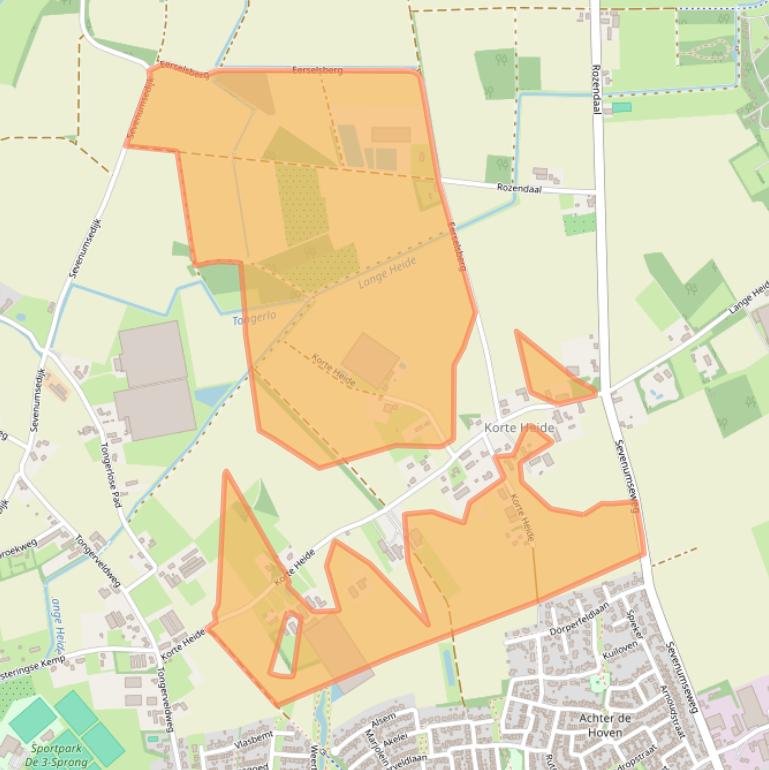 Kaart van postcodegebied 5993NX.