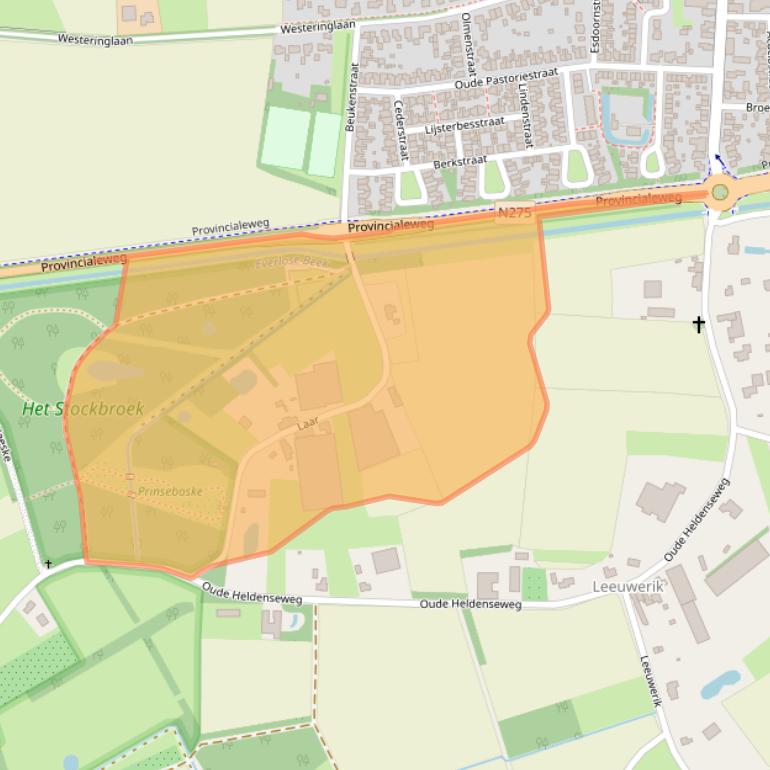 Kaart van postcodegebied 5993RB.