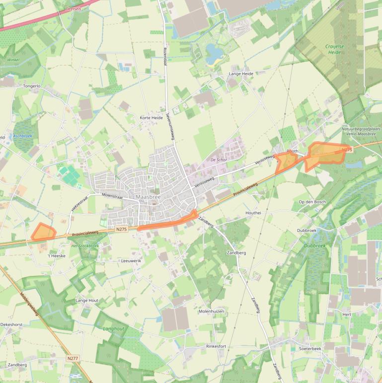 Kaart van postcodegebied 5993RG.