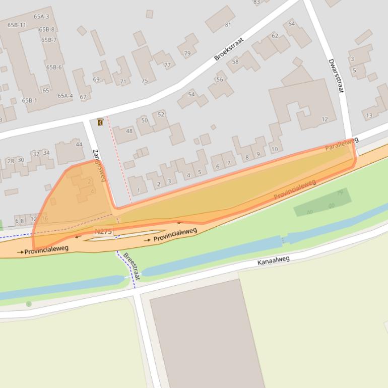 Kaart van postcodegebied 5993RL.