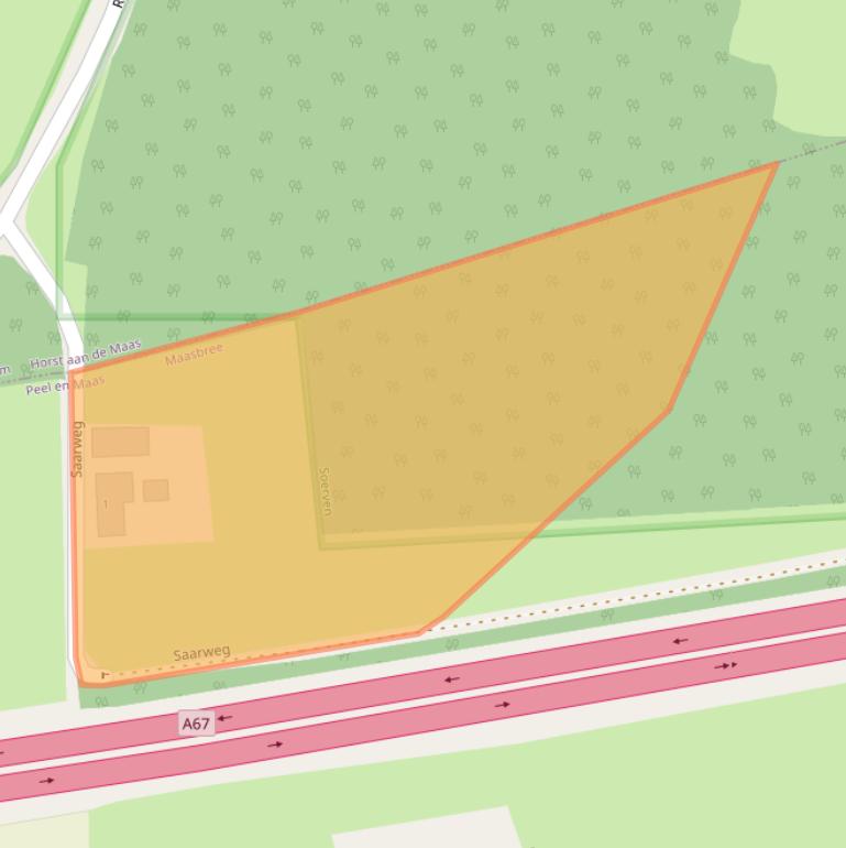 Kaart van postcodegebied 5993RZ.