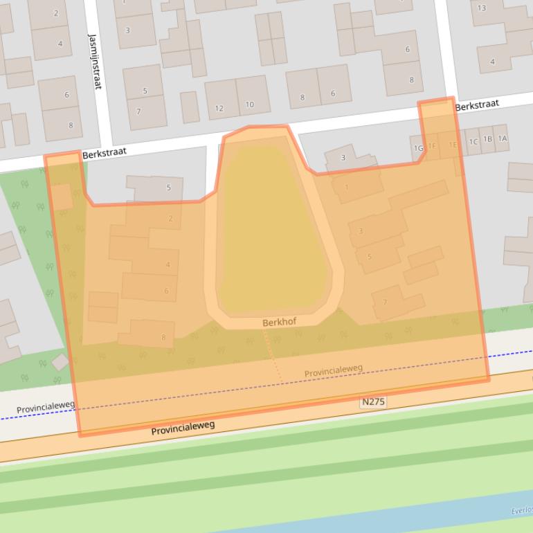 Kaart van postcodegebied 5993XE.