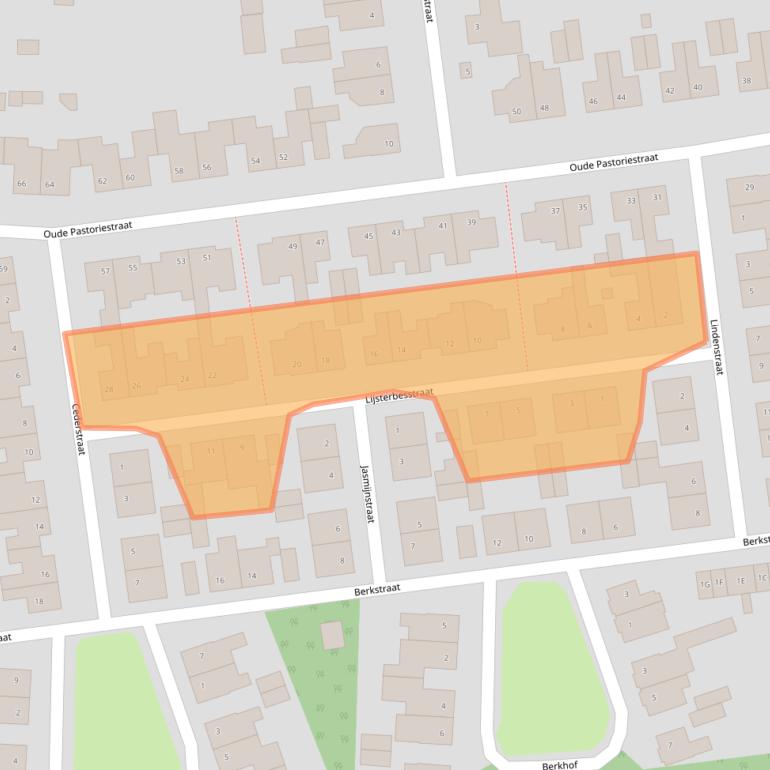 Kaart van postcodegebied 5993XJ.