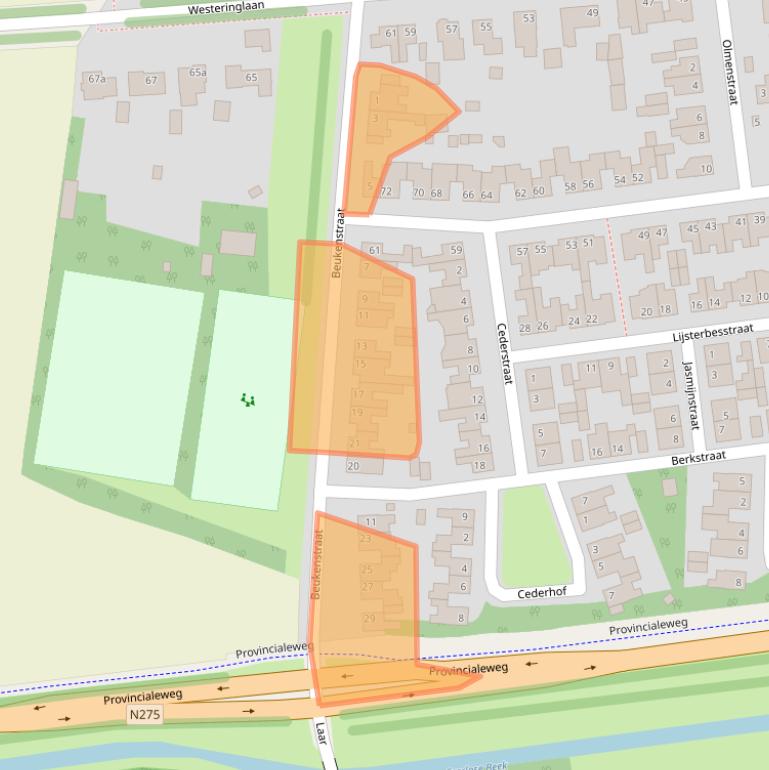 Kaart van postcodegebied 5993XN.