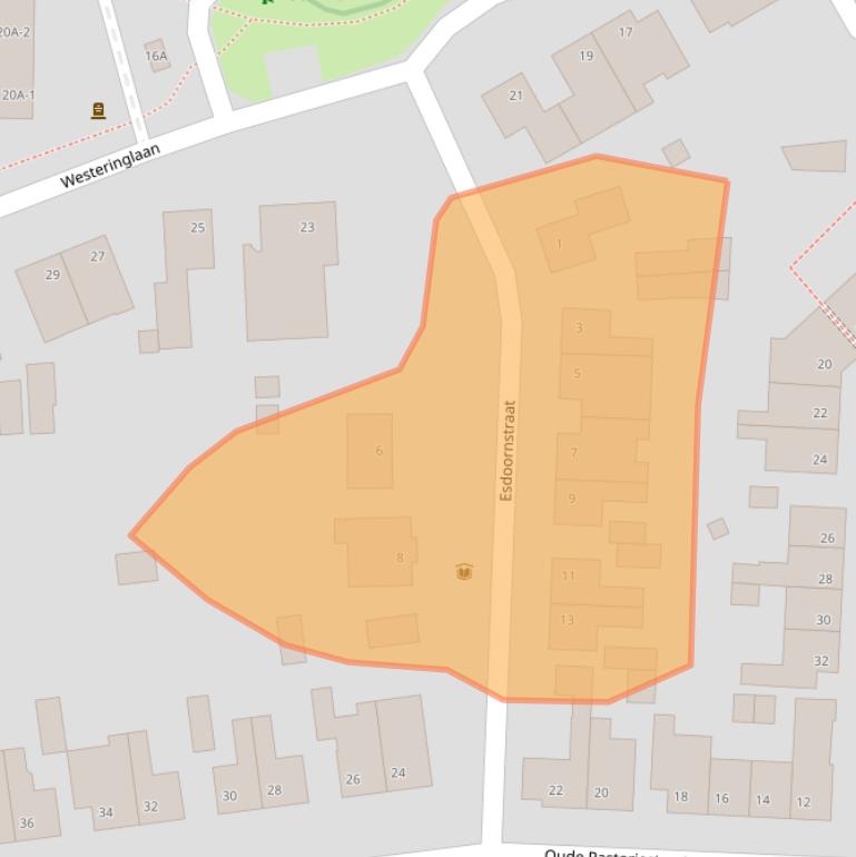 Kaart van postcodegebied 5993XR.