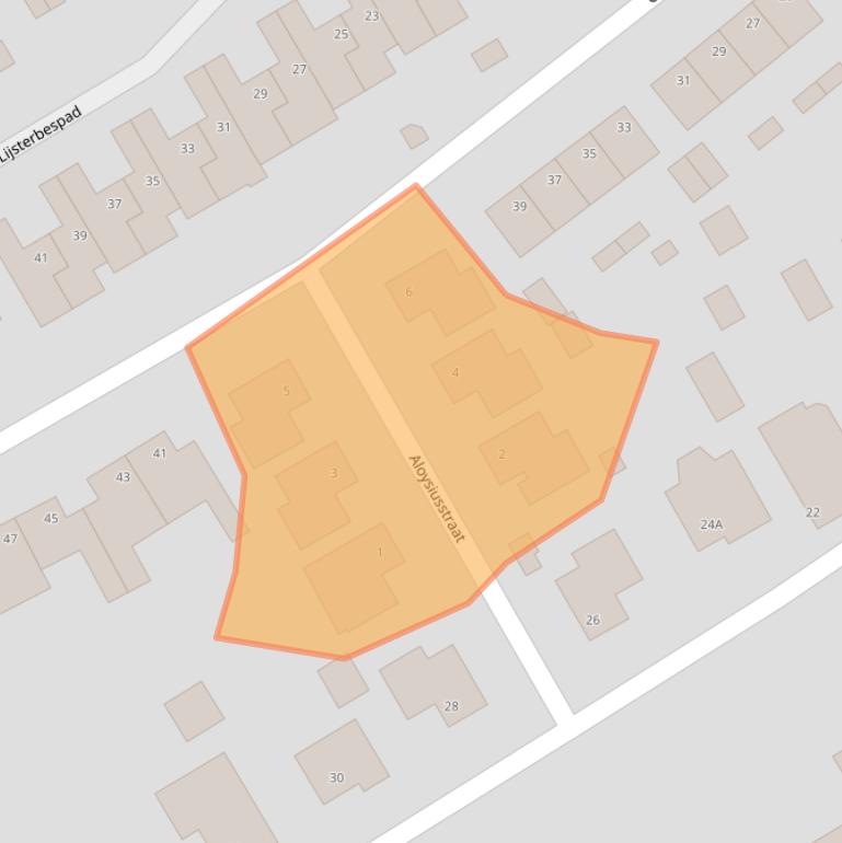 Kaart van postcodegebied 5995AG.