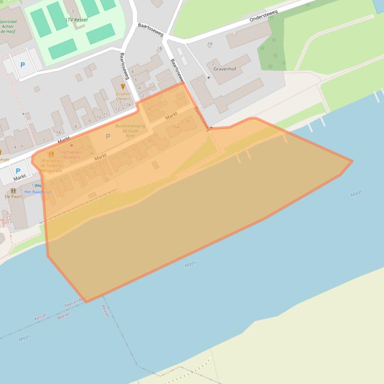 Kaart van postcodegebied 5995BC.