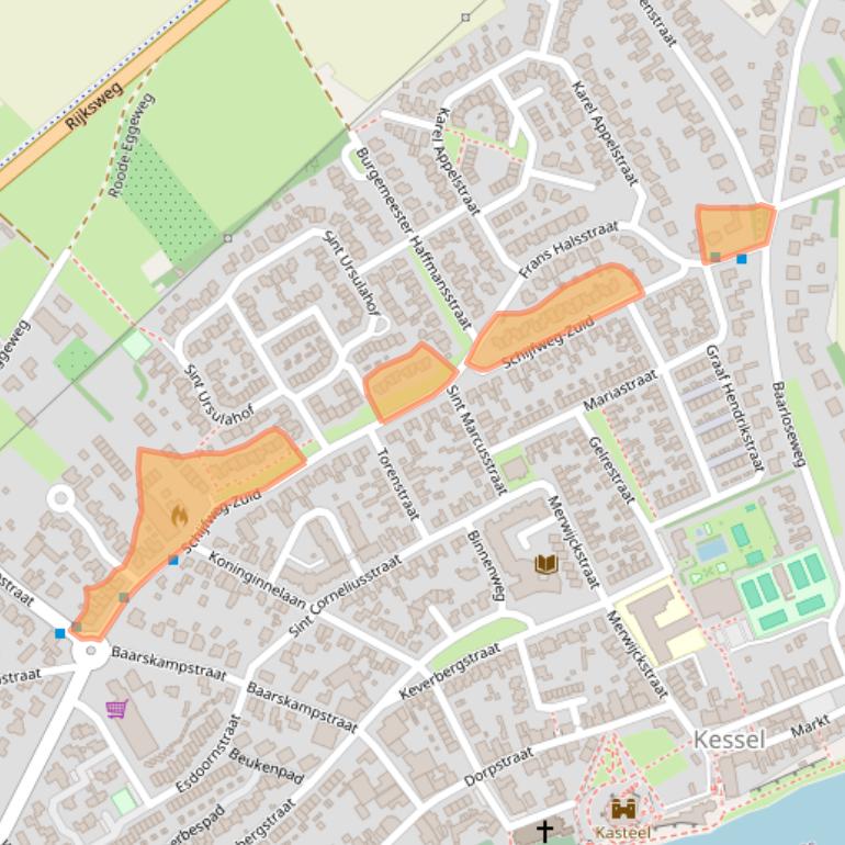 Kaart van postcodegebied 5995BG.