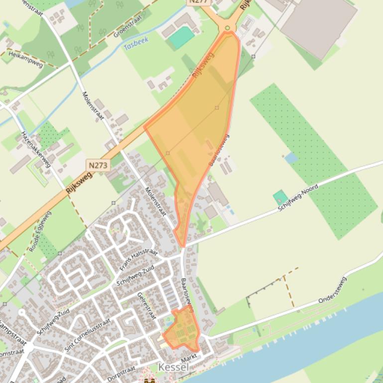 Kaart van postcodegebied 5995BK.