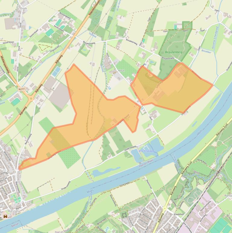 Kaart van postcodegebied 5995BM.