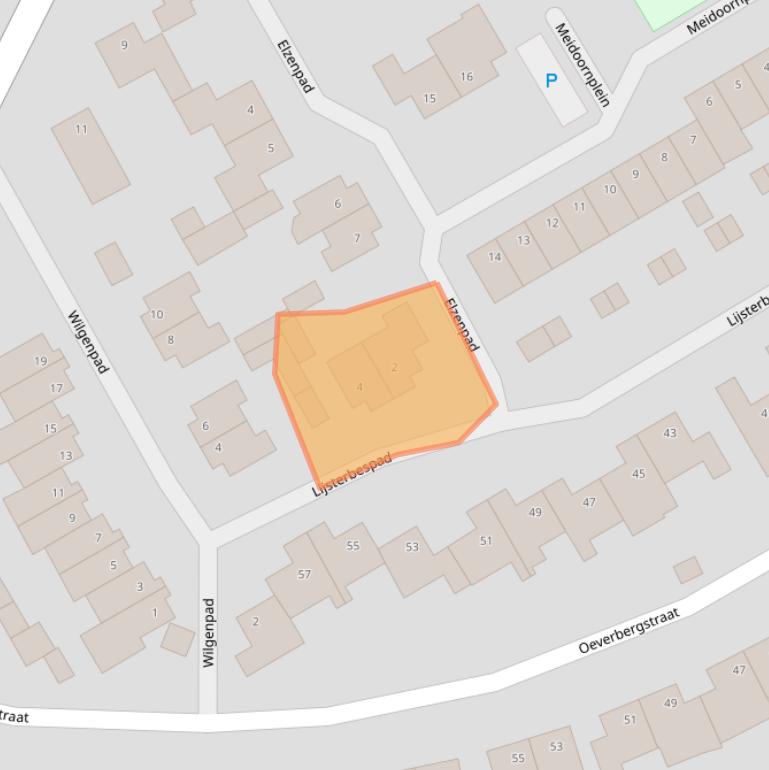 Kaart van postcodegebied 5995BT.