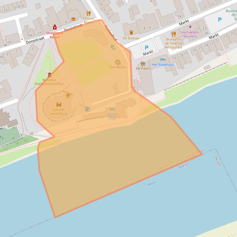 Kaart van postcodegebied 5995BX.