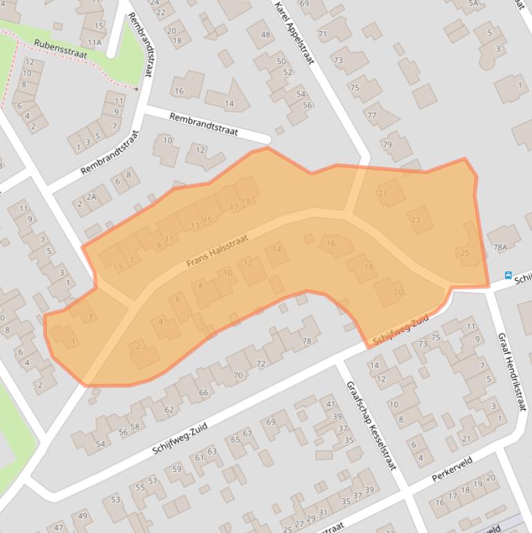 Kaart van postcodegebied 5995CM.