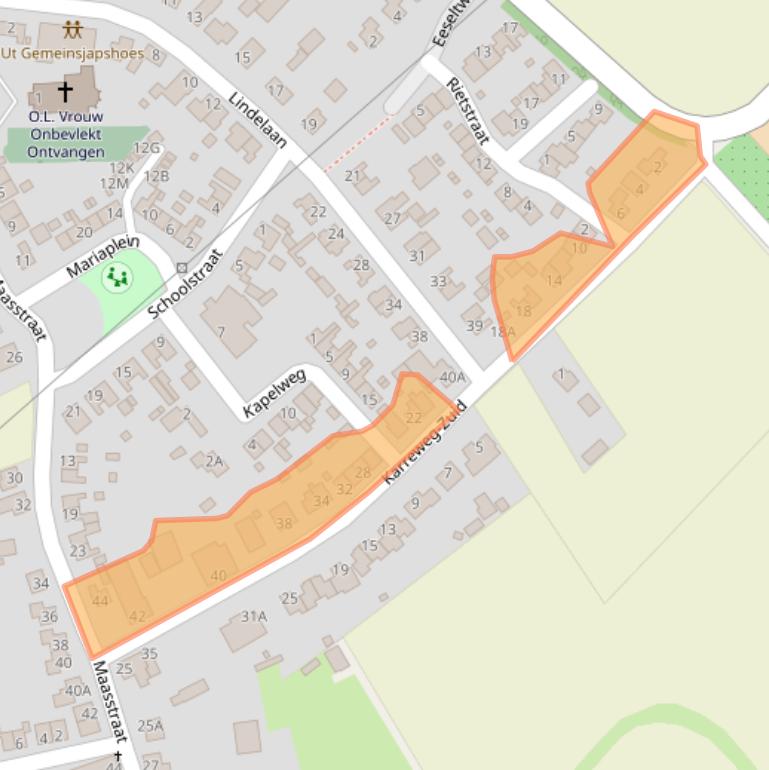 Kaart van postcodegebied 5995MC.