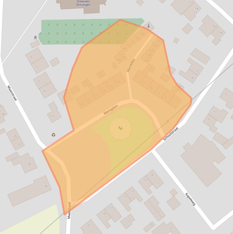 Kaart van postcodegebied 5995NR.
