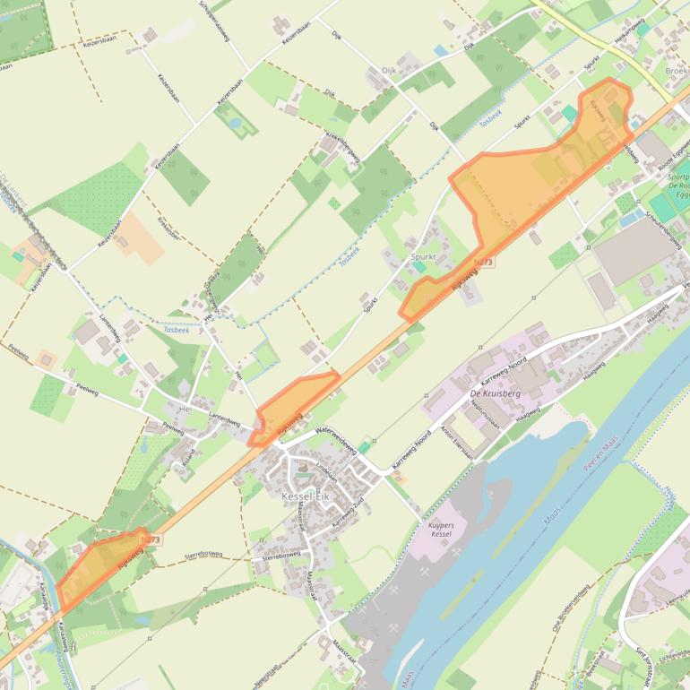 Kaart van postcodegebied 5995NS.