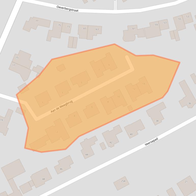 Kaart van postcodegebied 5995PB.