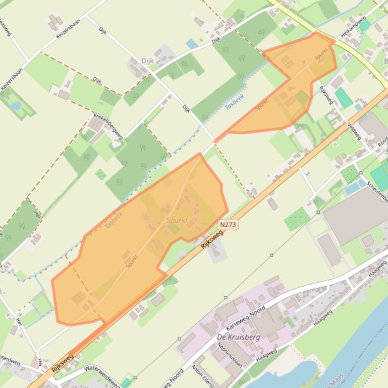 Kaart van postcodegebied 5995PC.