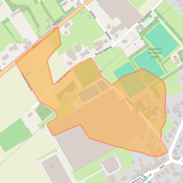 Kaart van postcodegebied 5995PE.