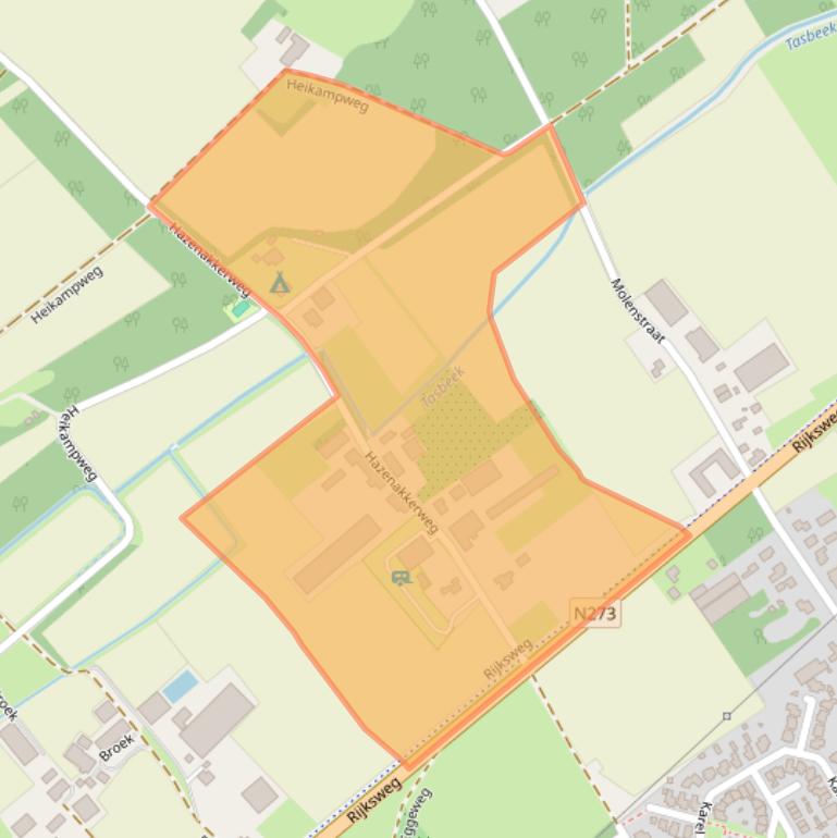 Kaart van postcodegebied 5995RM.