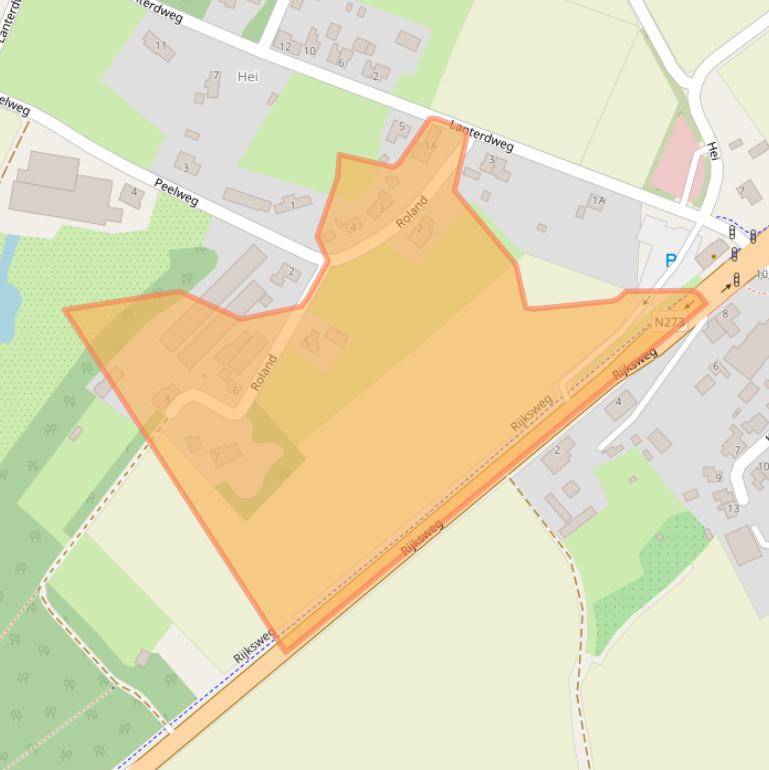 Kaart van postcodegebied 5995SH.