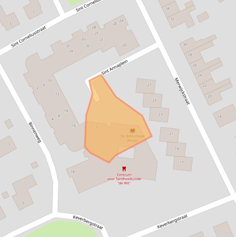 Kaart van postcodegebied 5995XB.