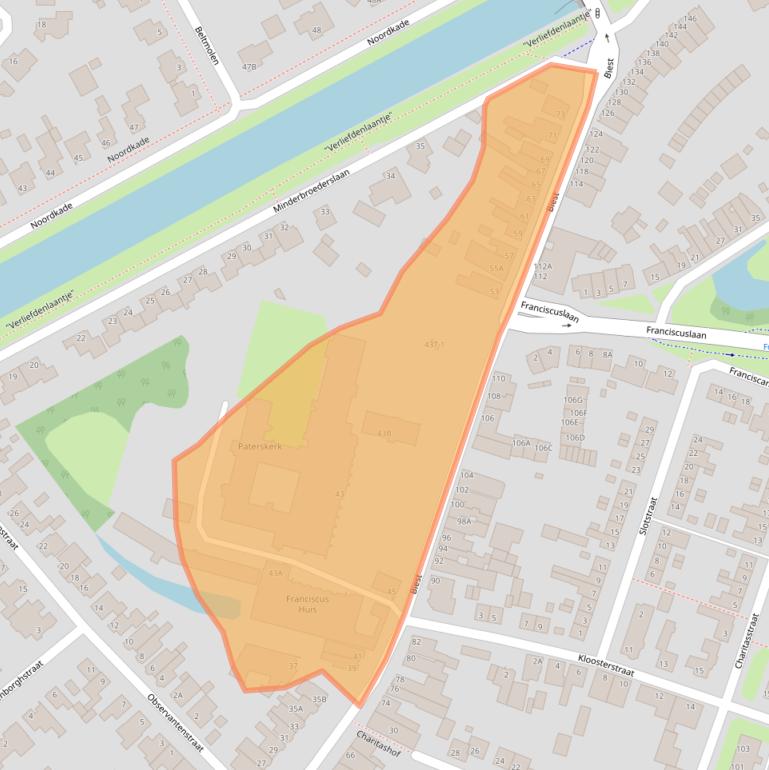 Kaart van postcodegebied 6001AP.