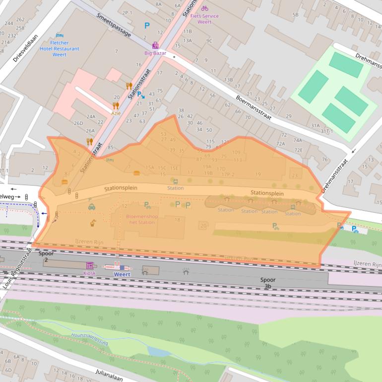 Kaart van postcodegebied 6001CH.