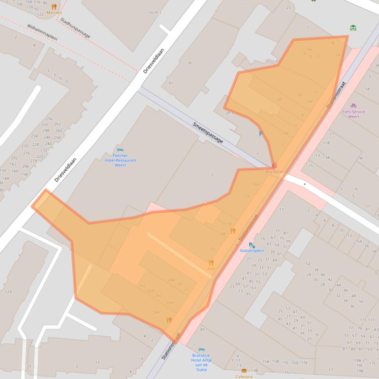 Kaart van postcodegebied 6001CK.