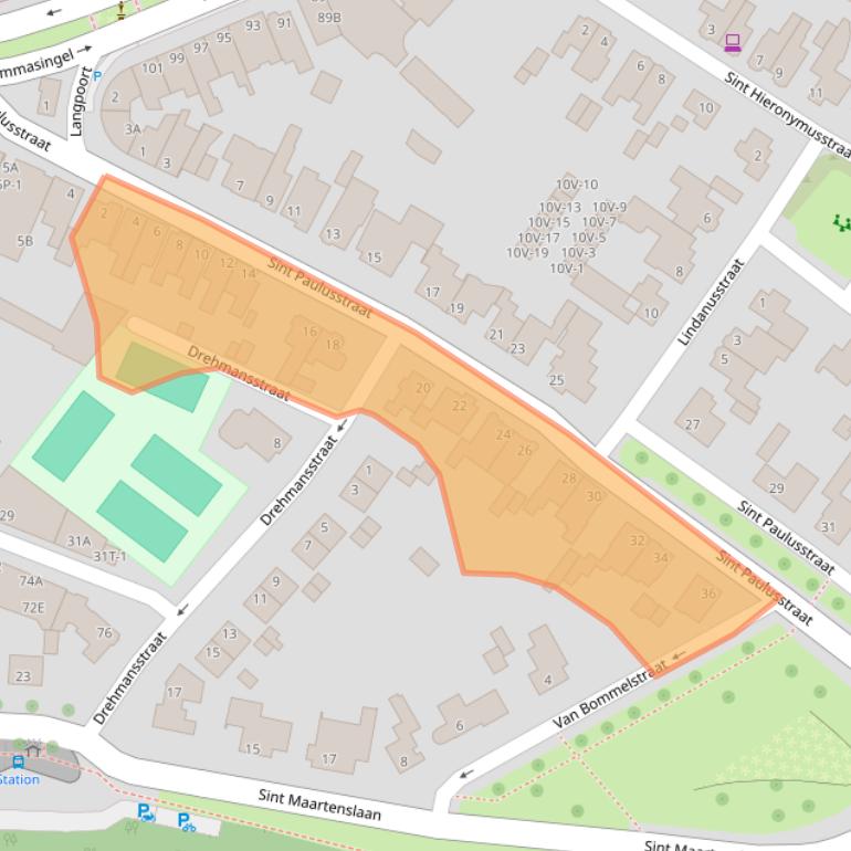 Kaart van postcodegebied 6001CN.