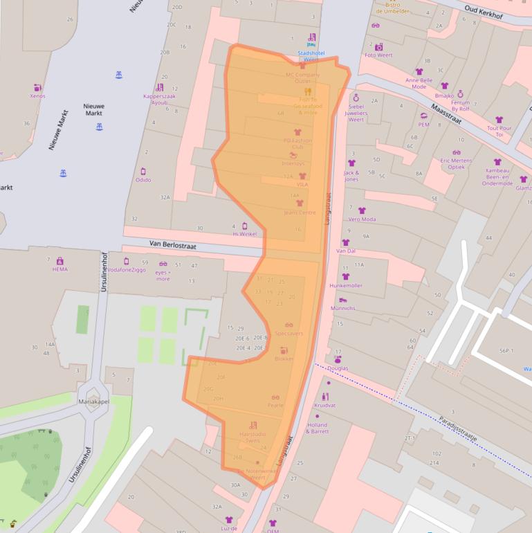 Kaart van postcodegebied 6001CV.