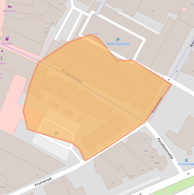 Kaart van postcodegebied 6001CZ.