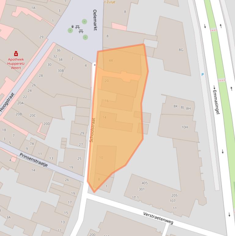 Kaart van postcodegebied 6001EP.