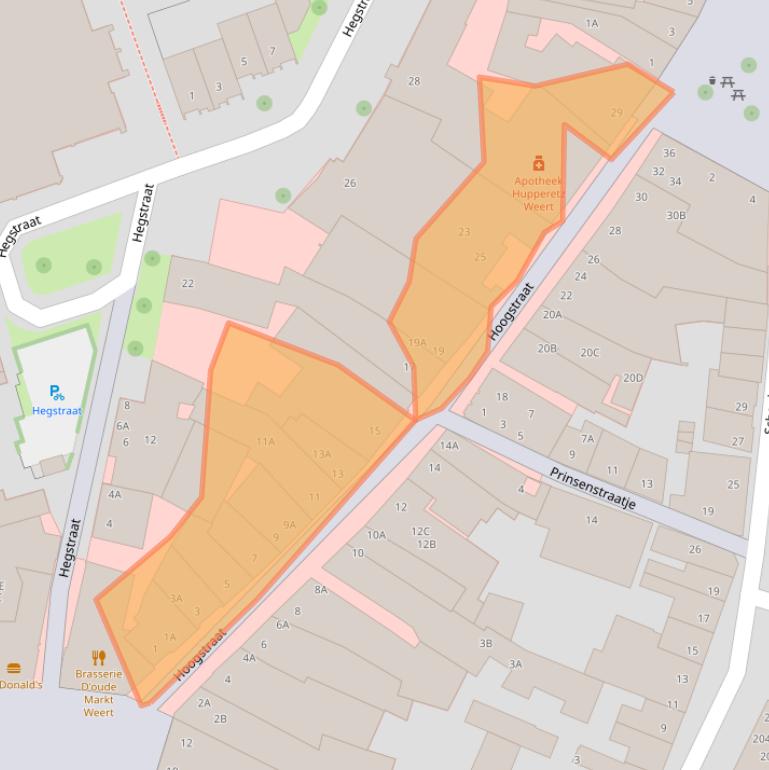 Kaart van postcodegebied 6001ET.