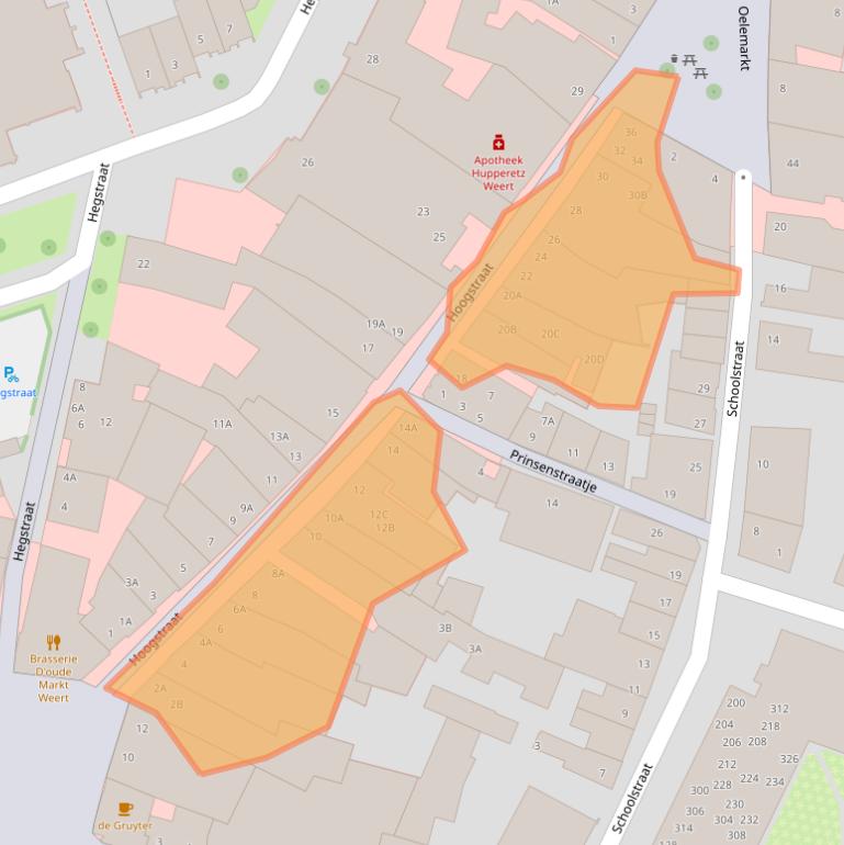 Kaart van postcodegebied 6001EV.