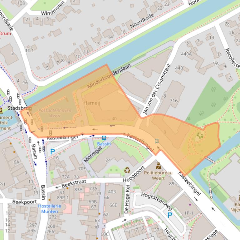 Kaart van postcodegebied 6001EZ.