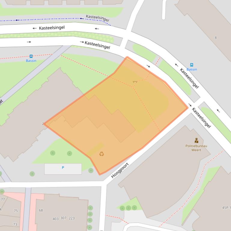 Kaart van postcodegebied 6001GA.