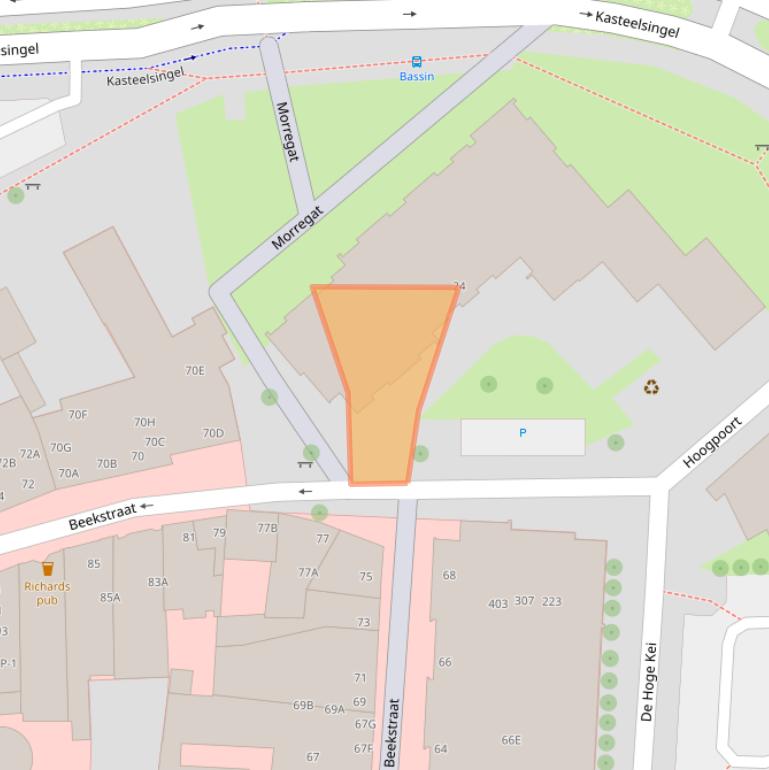 Kaart van postcodegebied 6001GC.