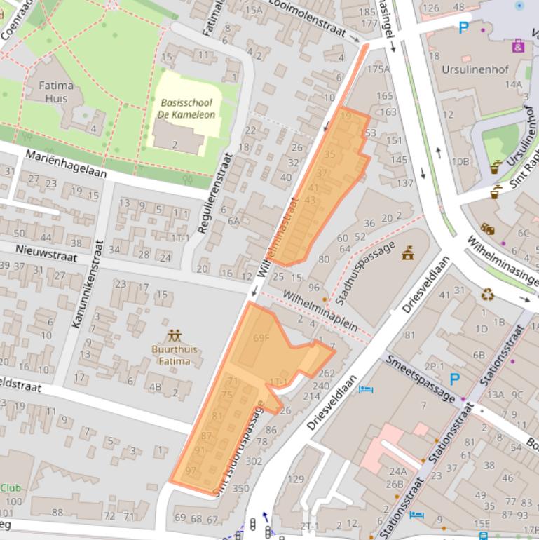 Kaart van postcodegebied 6001HD.