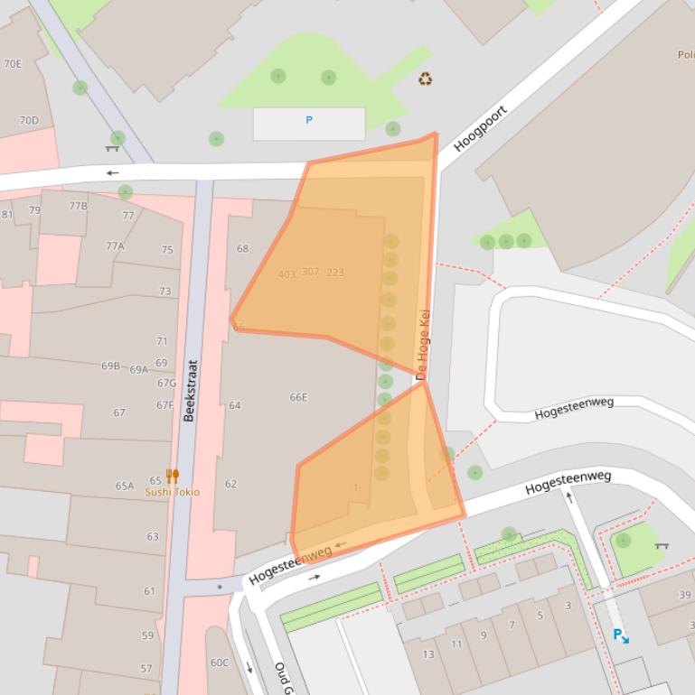 Kaart van postcodegebied 6001JB.